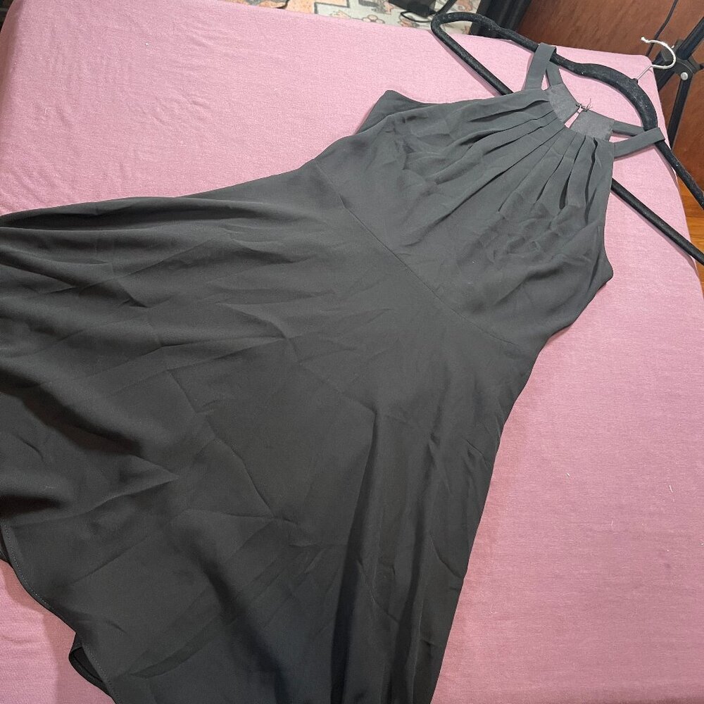 Express Aline Chiffon Dress in Black - Size 2